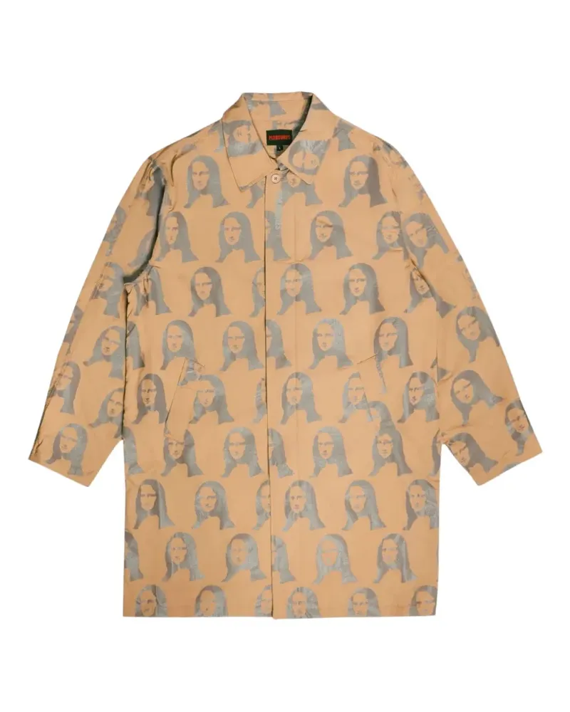 PLEASURES Mona single-breasted coat - Nude Nude