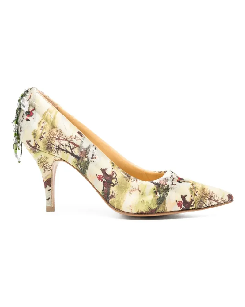 Undercover Print-Pumps mit Perlenverzierung - Nude Nude