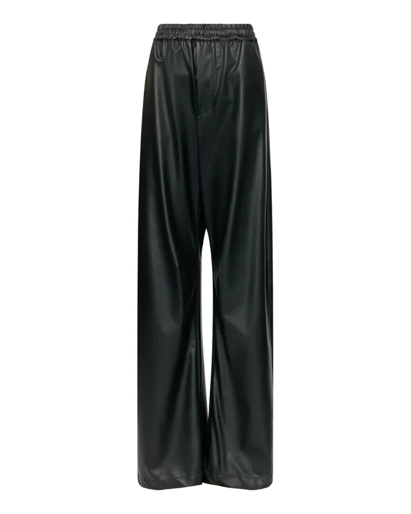Maison Margiela light pleather wide-leg trousers - Schwarz Schwarz