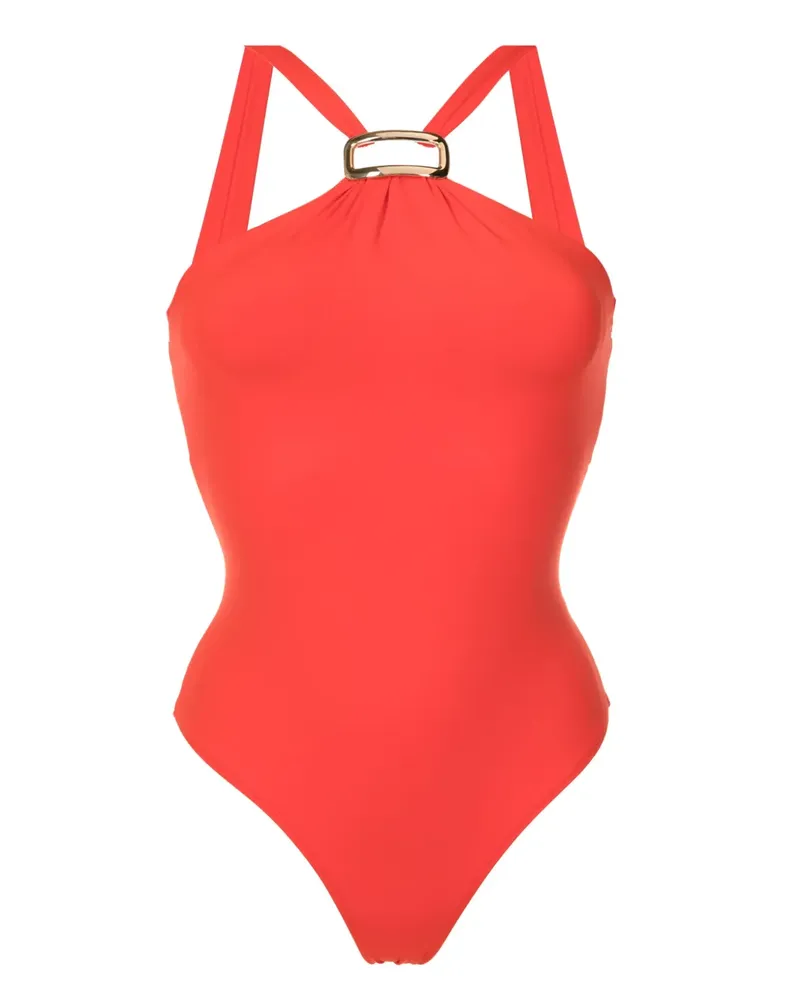 Lenny Niemeyer Rückenfreier Neckholder-Badeanzug - Orange Orange