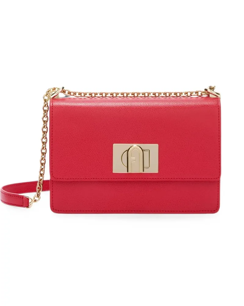 Furla Schultertasche mit Logo-Prägung - Rot Rot