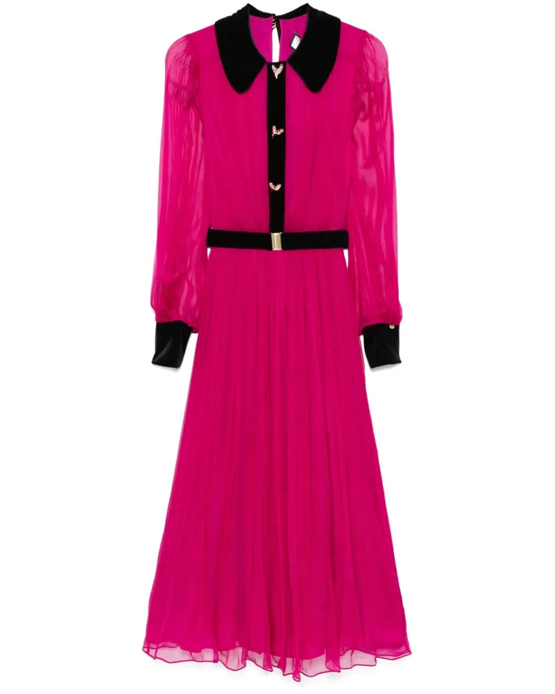 NISSA Midikleid aus Seide - Rosa Rosa