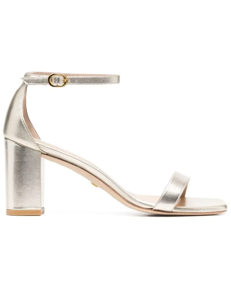 Stuart Weitzman Sandalen im Metallic-Look - Gold Gold