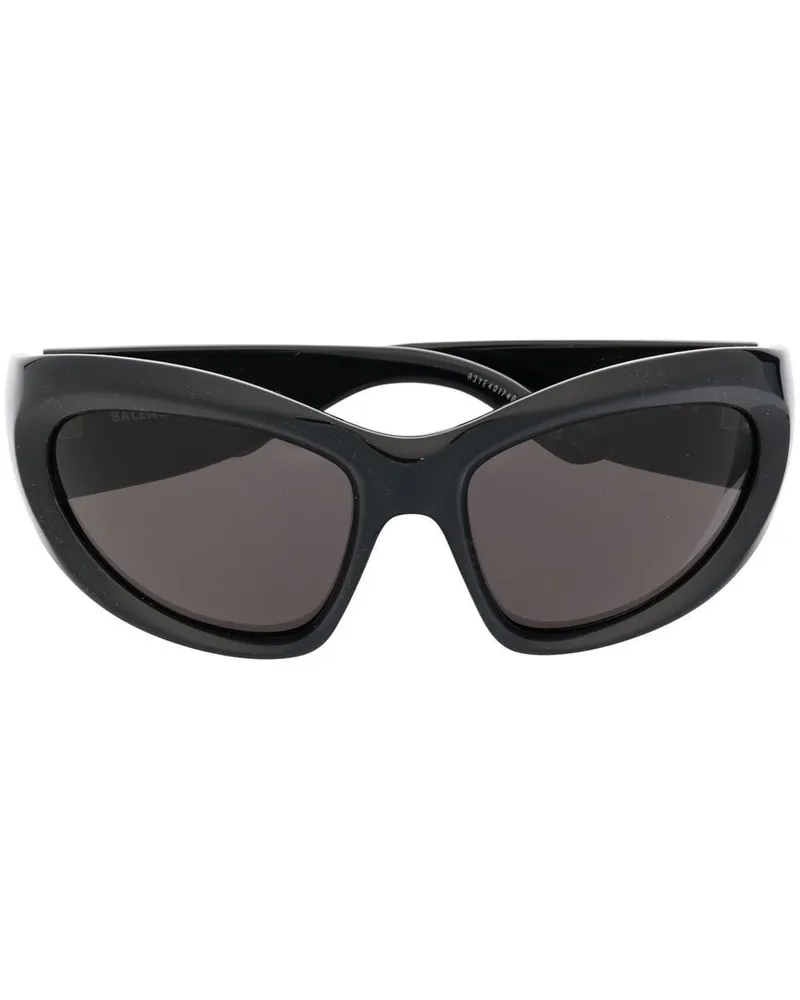 Balenciaga Klassische Cat-Eye-Sonnenbrille - Schwarz Schwarz