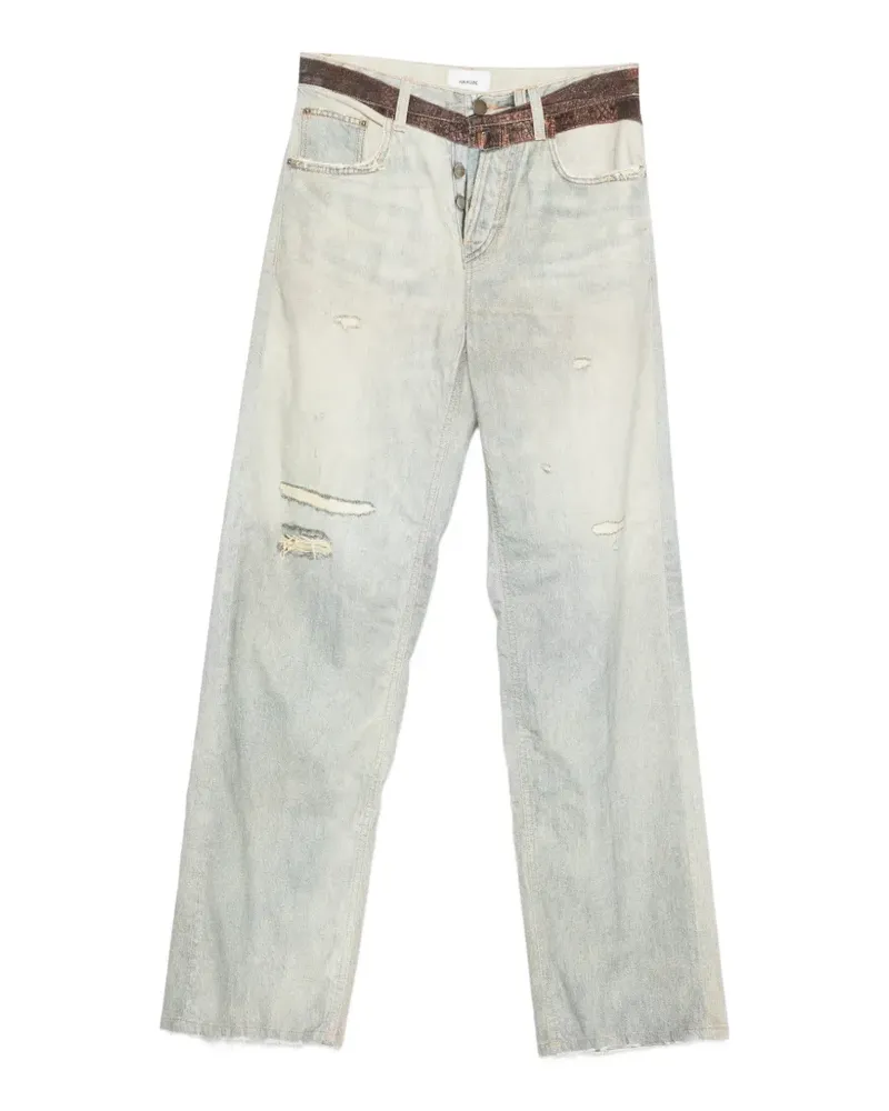 Haikure Bonnie Hose mit Print-Gürtel - Blau Blau