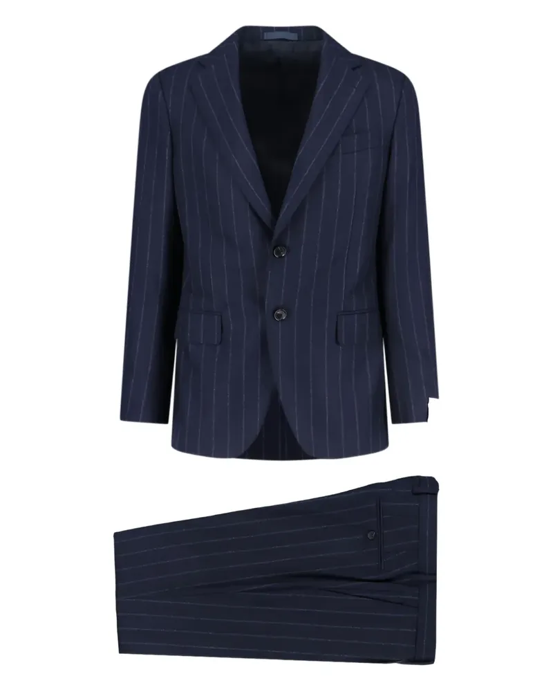 Caruso pinstripe single-breasted suit - Blau Blau