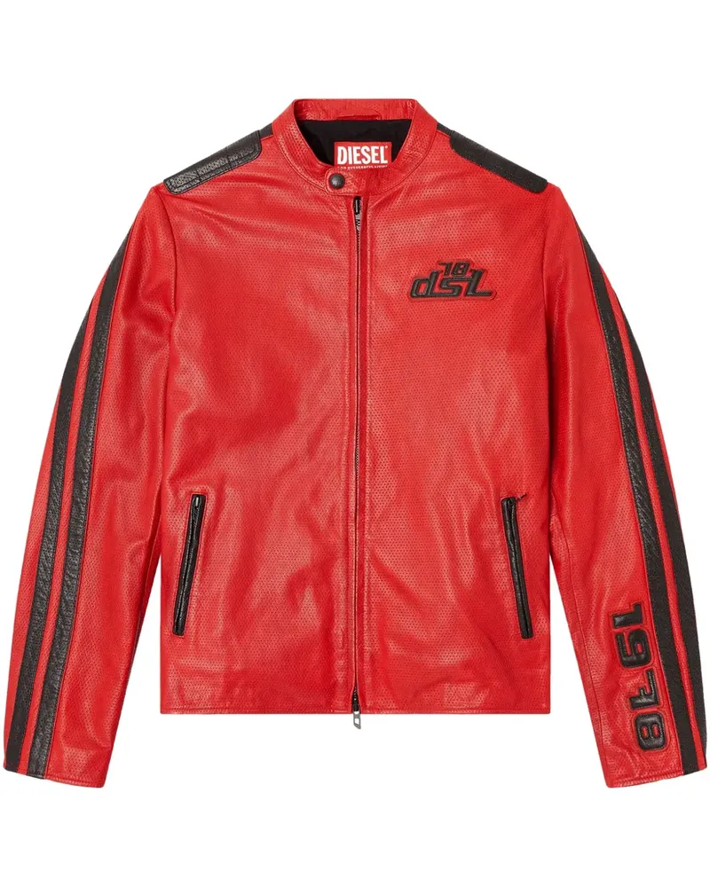 Diesel Pop Lederjacke - Nude Nude