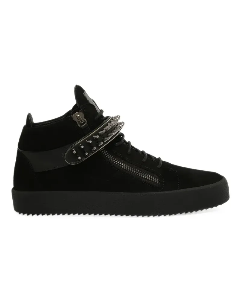 Giuseppe Zanotti Camoscio spike-details sneakers - Schwarz Schwarz