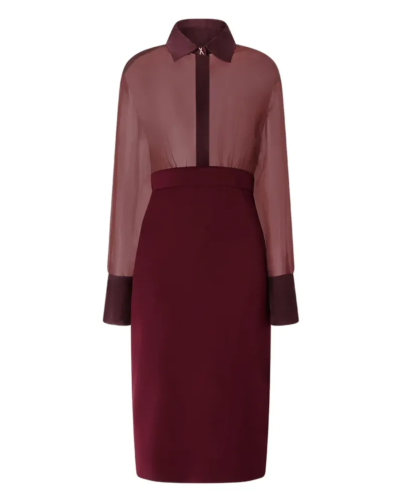 Genny Midikleid mit Kristallen - Rot Rot