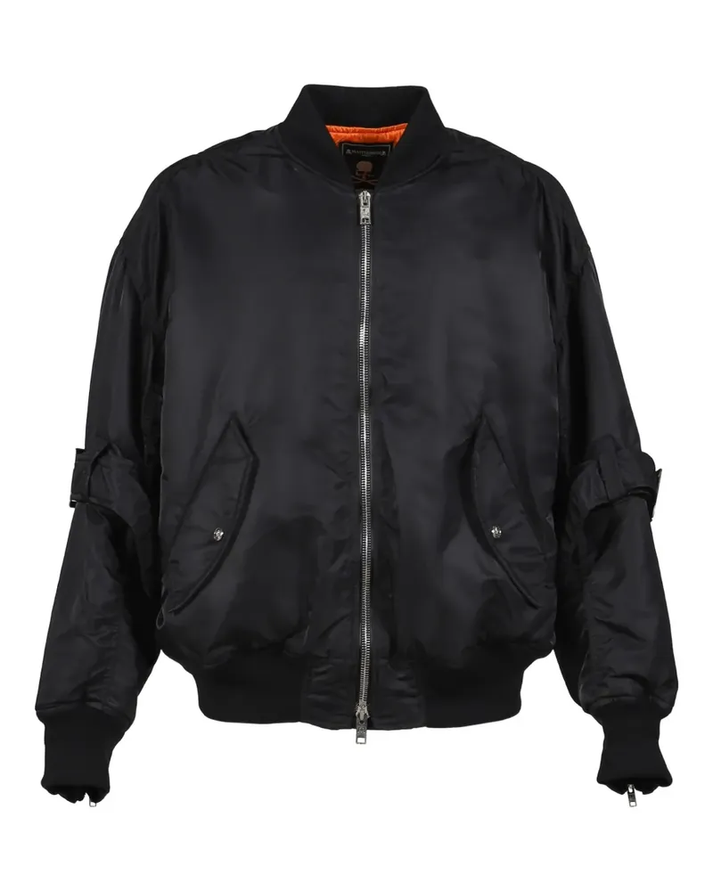 Mastermind World Jacke mit Totenkopf - Schwarz Schwarz