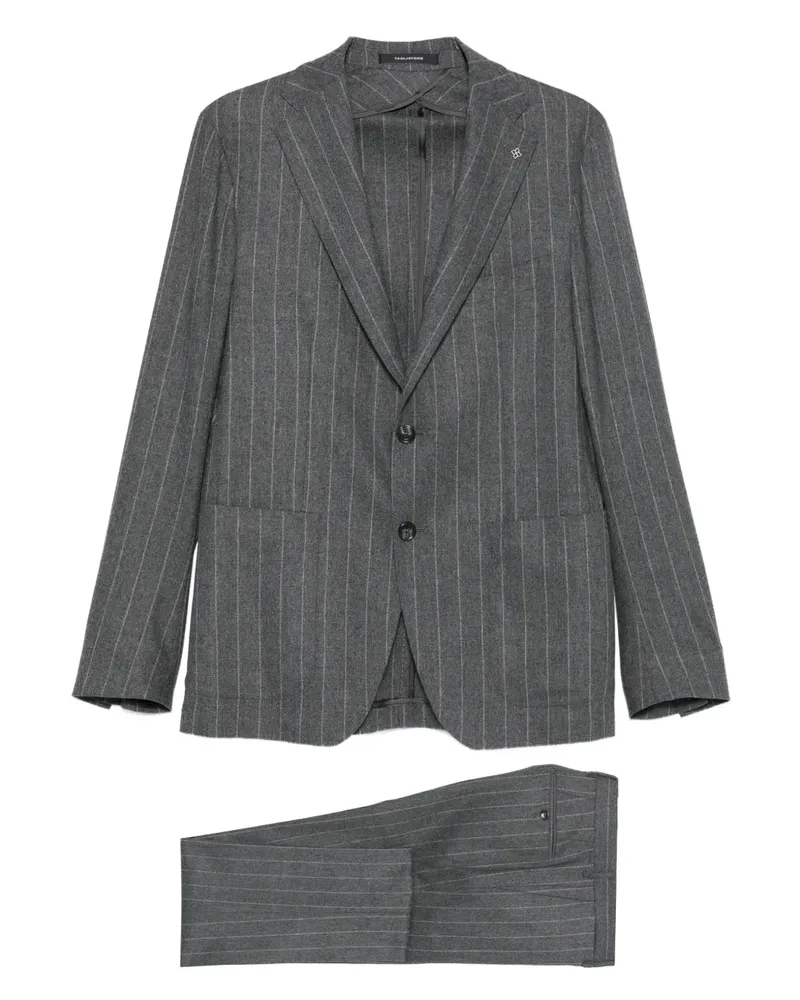 Tagliatore Anzug mit fallendem Revers - Grau Grau