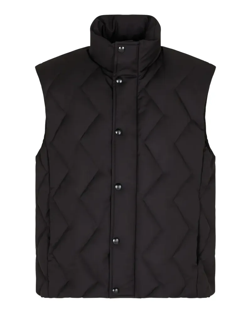 Giorgio Armani chevron-quilted gilet - Schwarz Schwarz