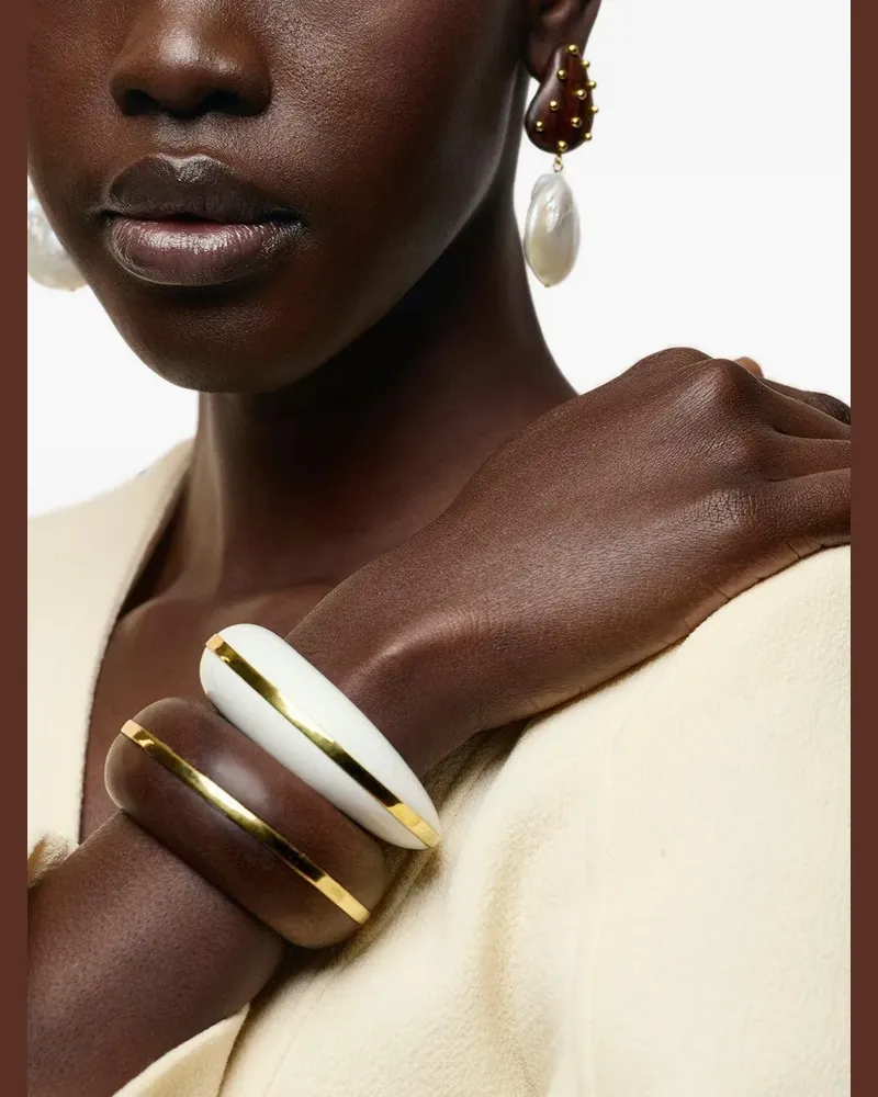 Lizzie Fortunato Halo cuff bracelet - Nude Nude