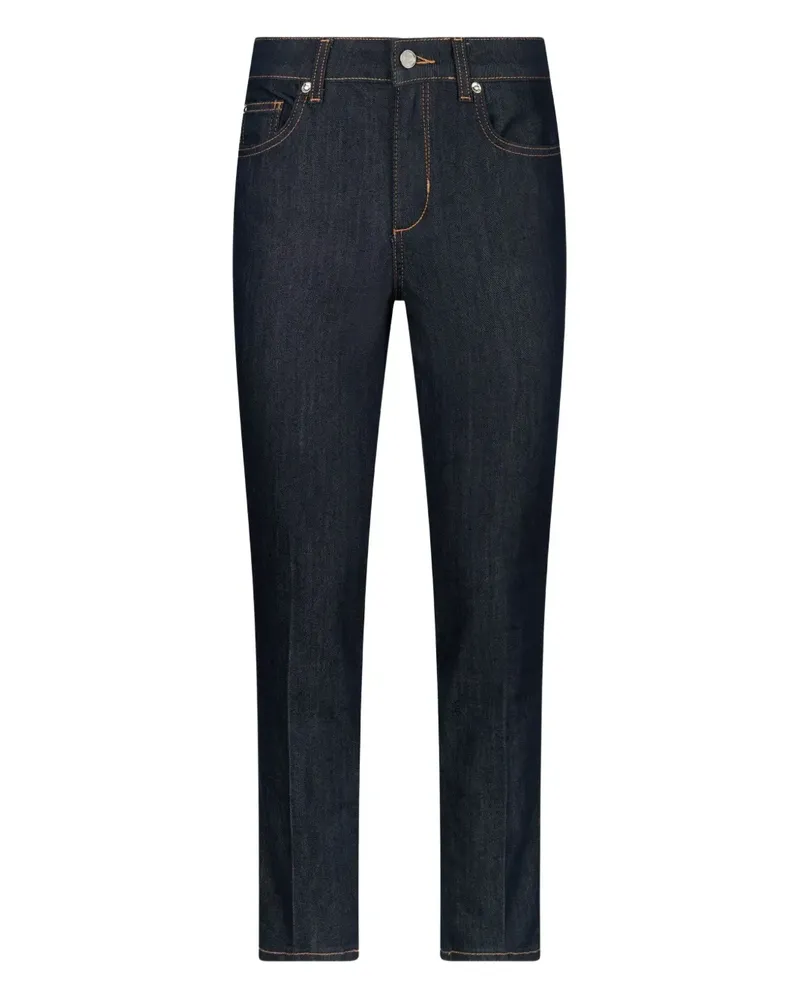 Liu Jo Cropped-Skinny-Jeans - Blau Blau