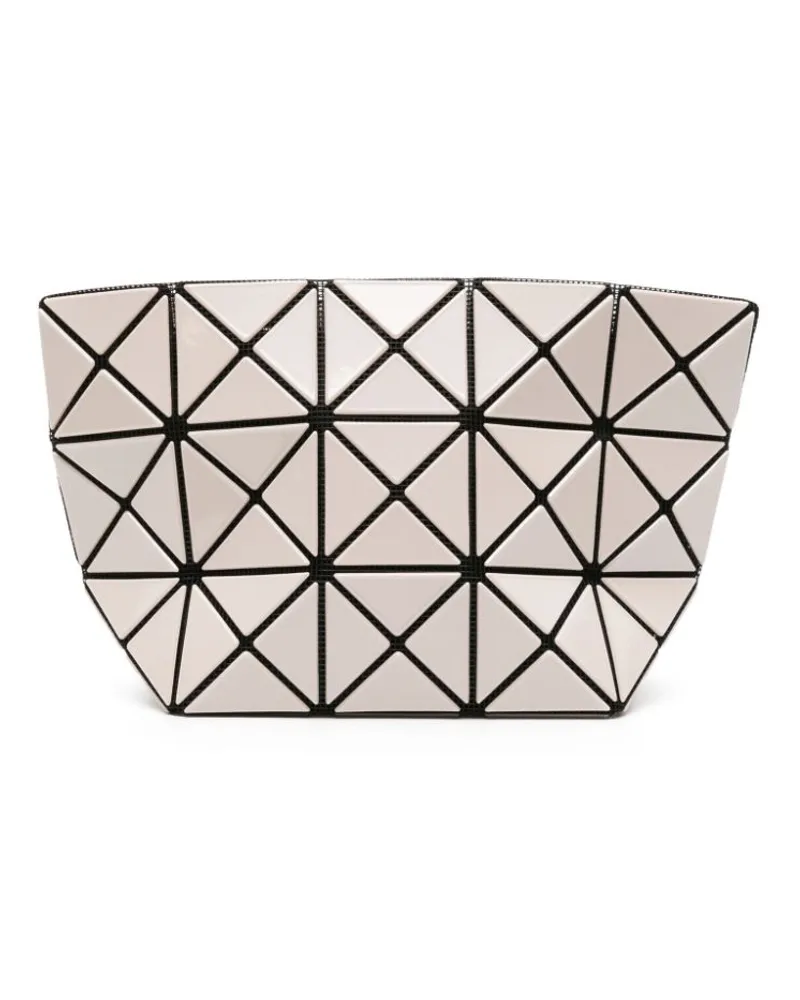 Issey Miyake Prism Clutch mit geometrischen Einsätzen Nude