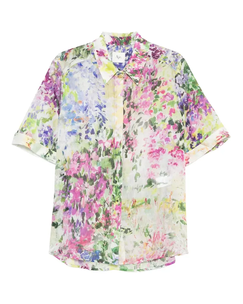 Aje. Adina Hemd mit Blumen - Rosa Rosa