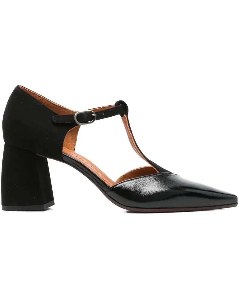 Chie Mihara Pumps mit Blockabsatz 70mm - Schwarz Schwarz