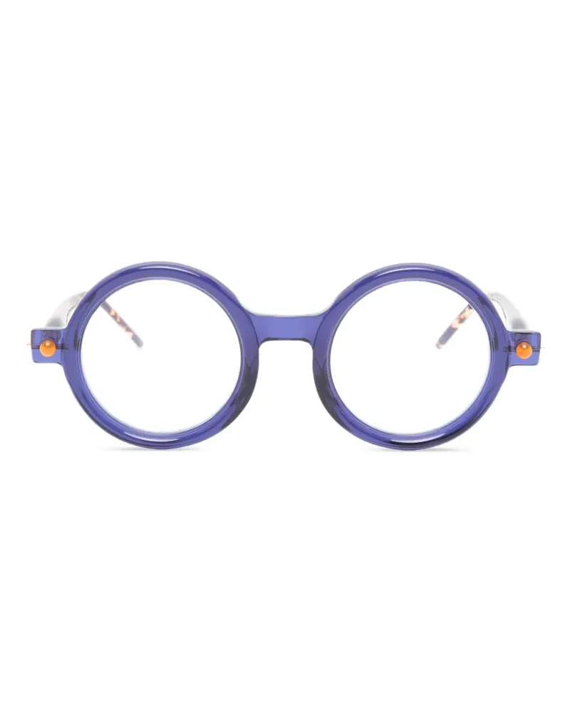 KUBORAUM Brille mit rundem Gestell - Blau Blau