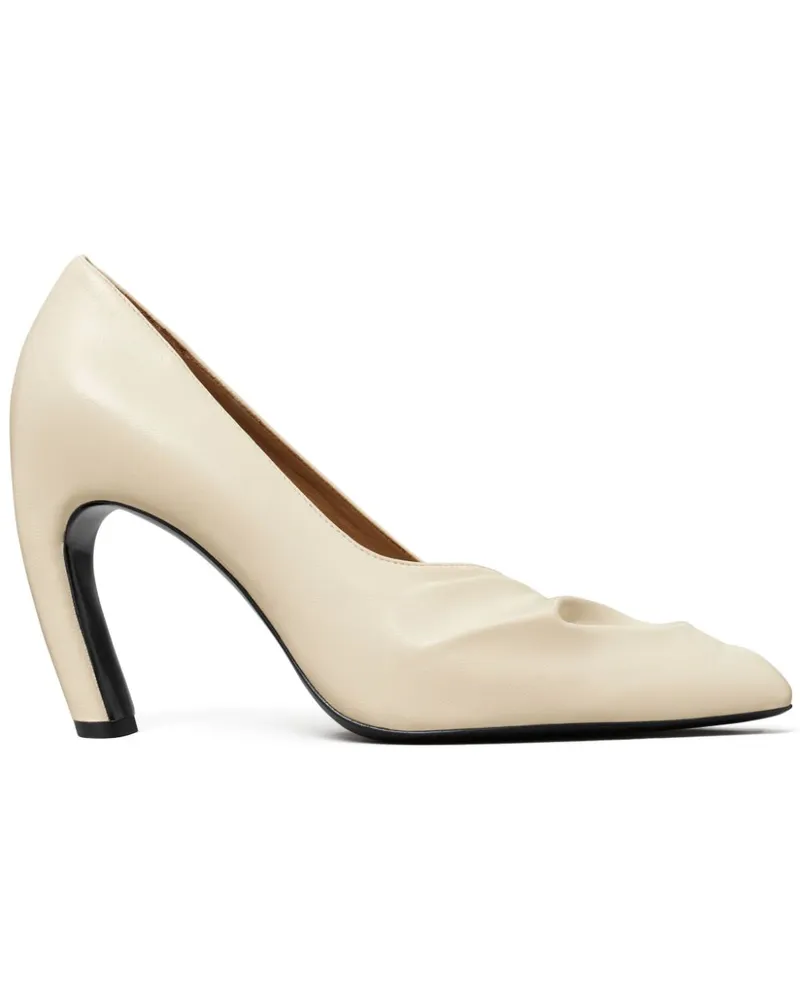 Tory Burch Skulpturale Peeptoe-Pumps 90mm - Nude Nude