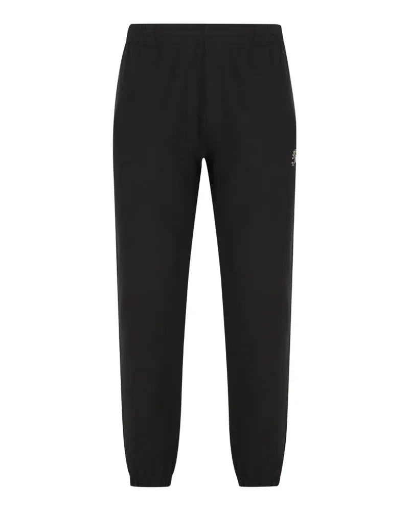 Burberry logo-embroidered track pants - Schwarz Schwarz