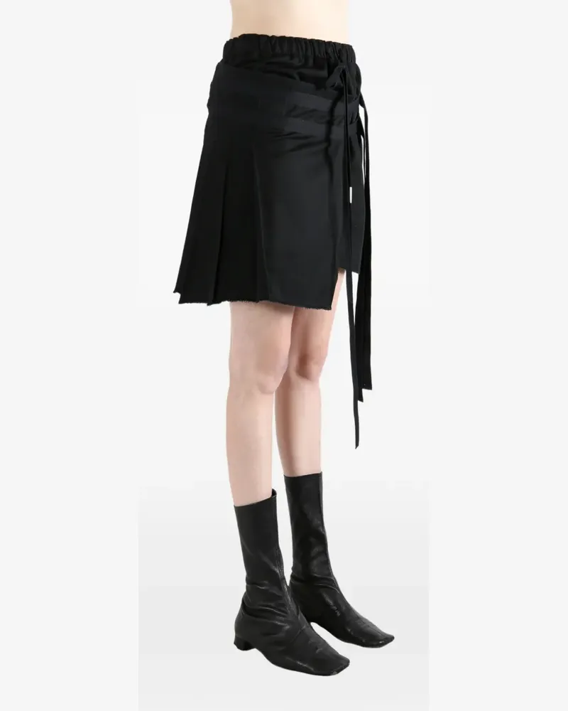 Ann Demeulemeester Ava asymmetric mini skirt - Schwarz Schwarz