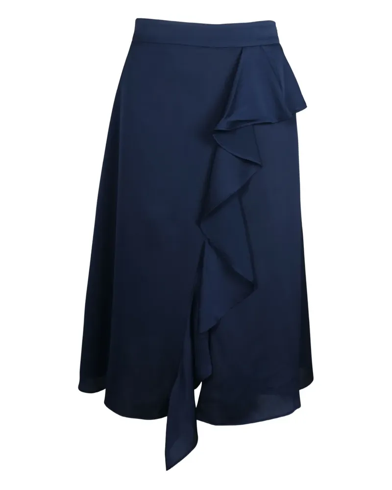 Iris & Ink ruffled midi skirt - Blau Blau