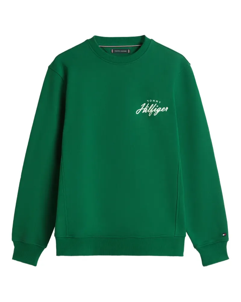 Tommy Hilfiger Sweatshirt mit Logo - Grün Grün