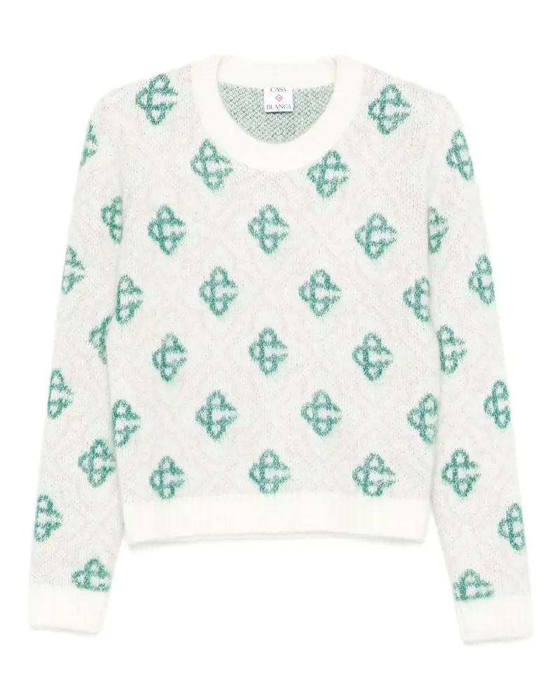 Casablanca Paris Gemusterter Pullover - Nude Nude