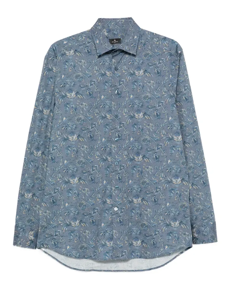 Etro Hemd mit Paisleymuster - Blau Blau