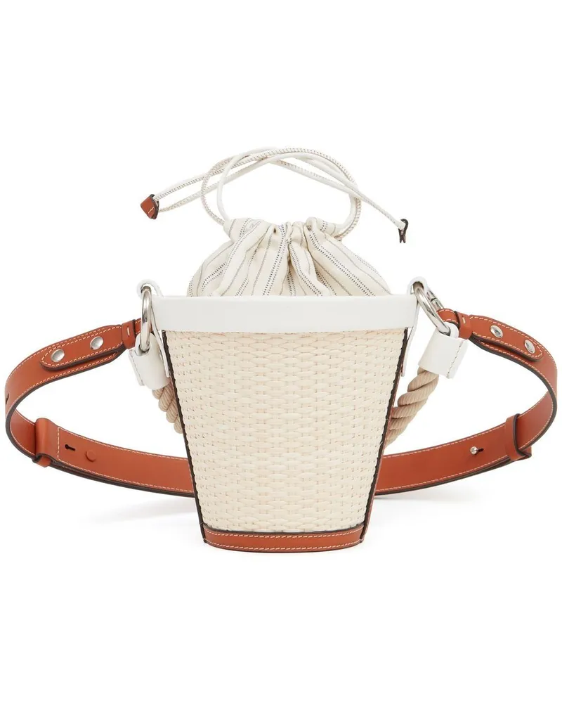 Maison Margiela Gewebte Fire Beuteltasche - Nude Nude