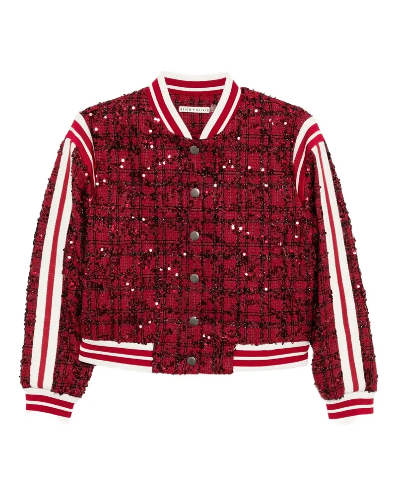 Alice + Olivia Keri Collegejacke - Rot Rot