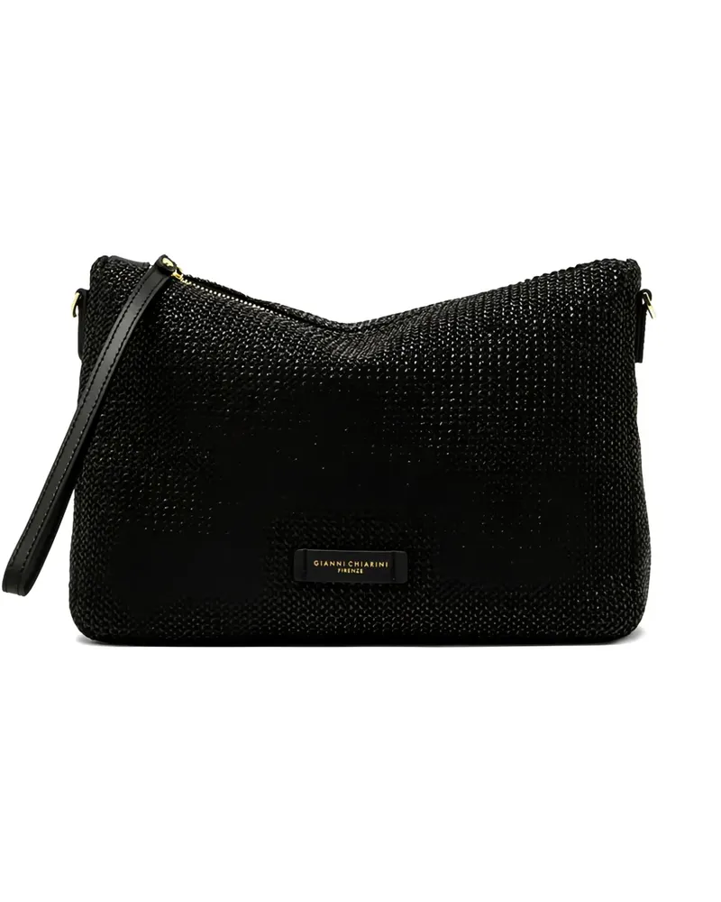 Gianni Chiarini small Nora woven clutch bag - Schwarz Schwarz