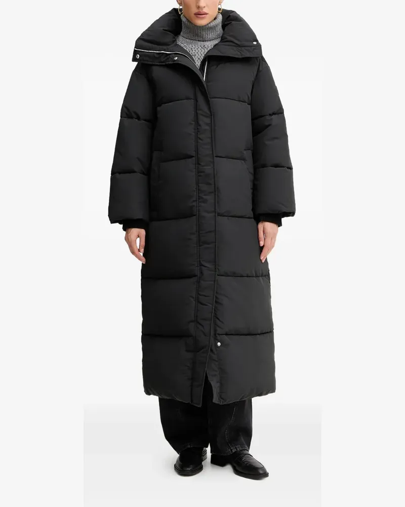 HUGO BOSS stand-collar padded coat - Schwarz Schwarz