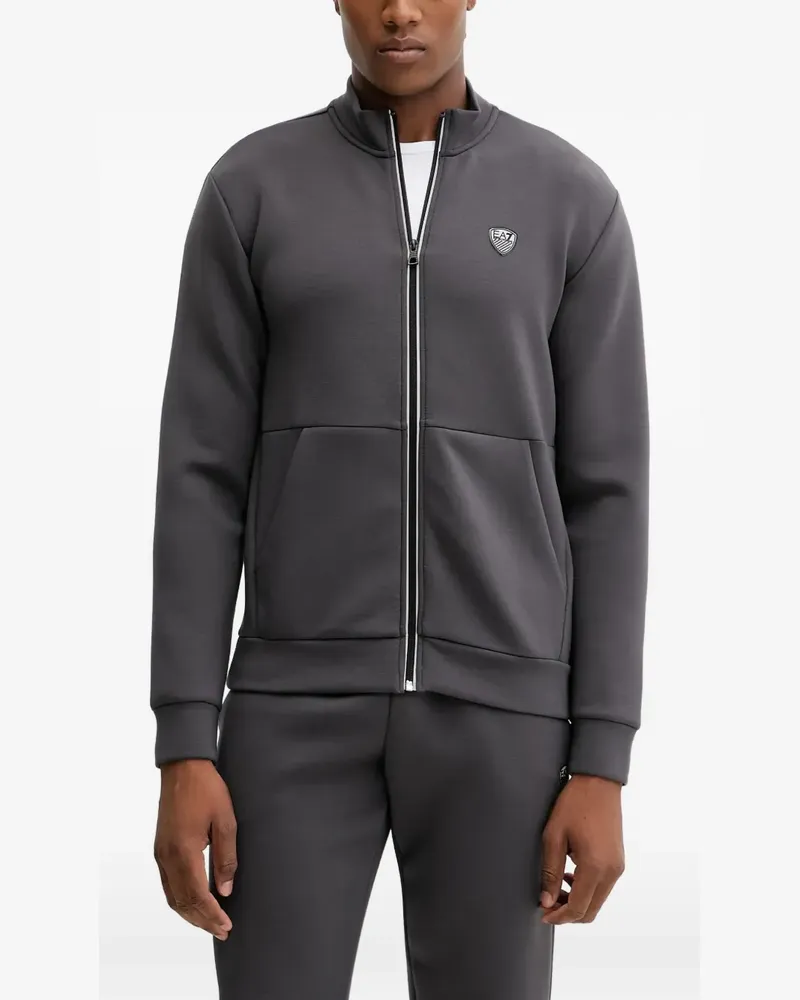 EA7 logo-detail tracksuit - Grau Grau
