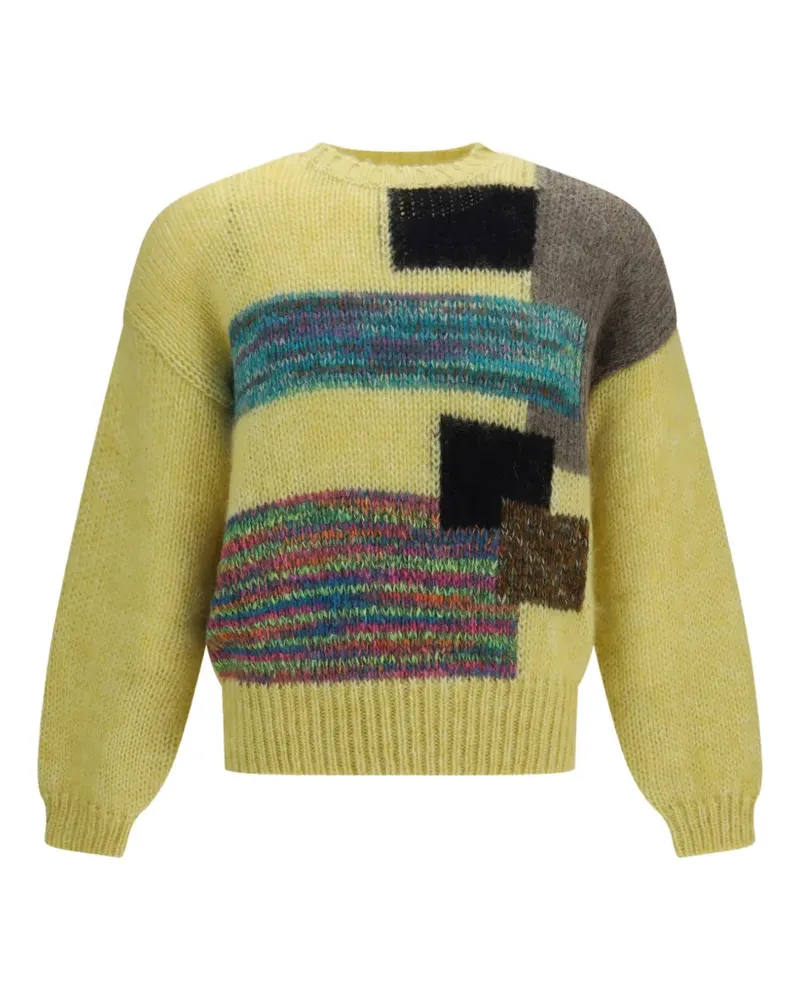 Magliano Pasta Pullover mit Intarsien-Muster - Gelb Gelb