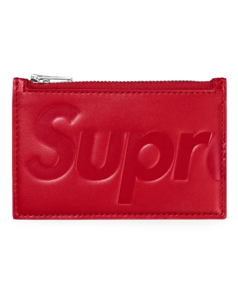 Supreme Being embossed leather cardholder - Rot Rot