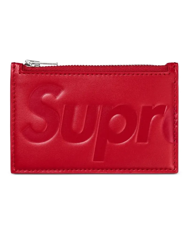 Supreme Being embossed leather cardholder - Rot Rot