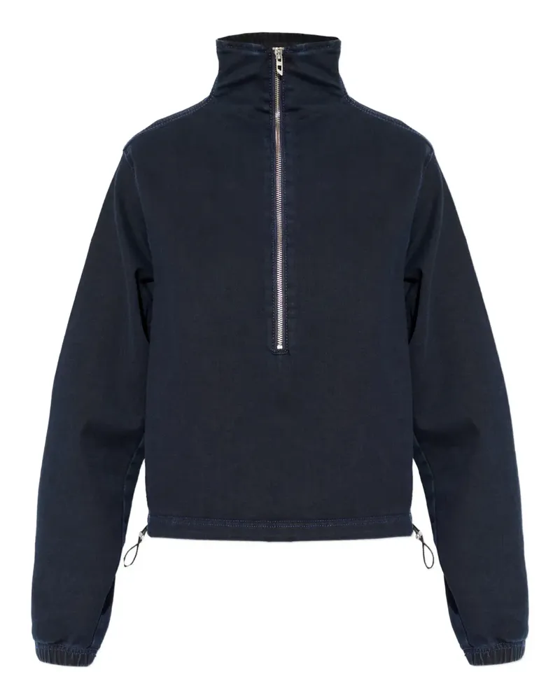 Diesel zip funnel-neck sweater - Blau Blau