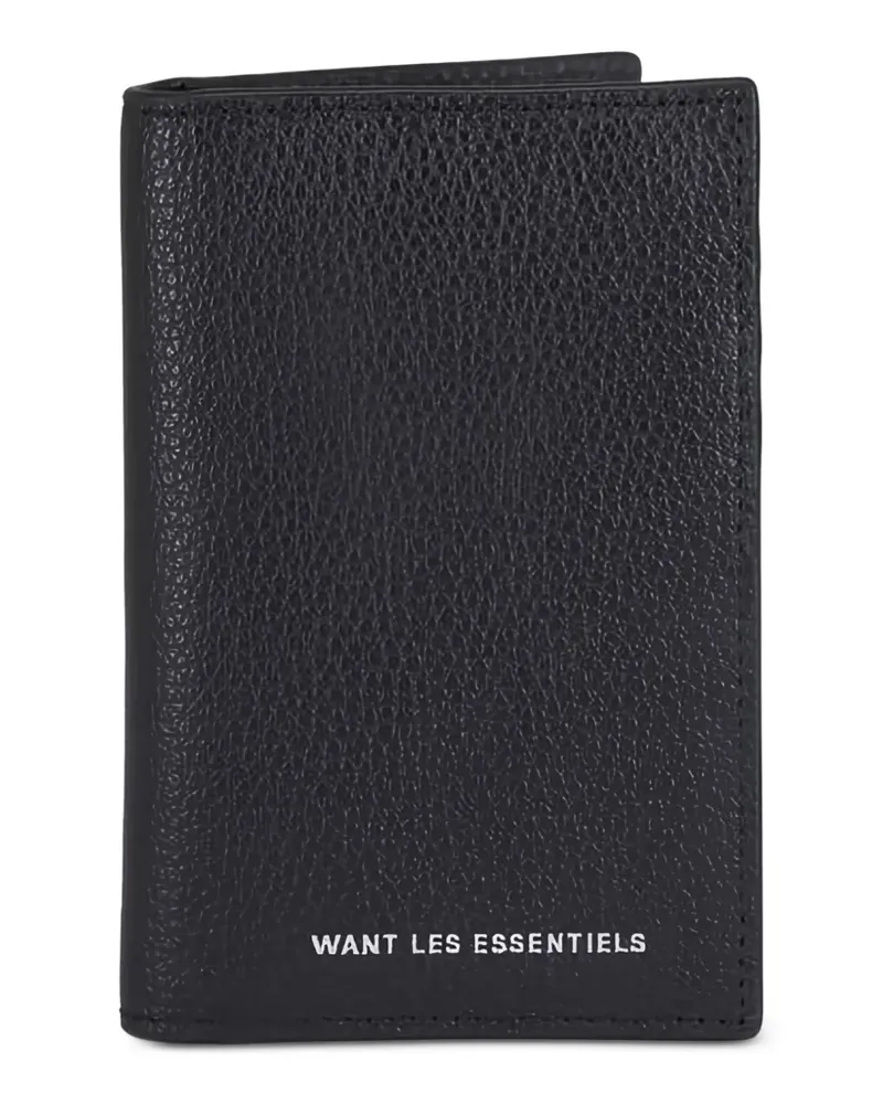 WANT Les Essentiels de la Vie Gekörntes Kartenetui - Schwarz Schwarz