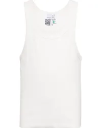 Natasha Zinko Tanktop mit Logo-Print Weiß