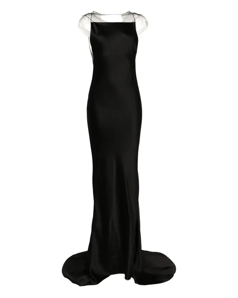 Maison Margiela Hammered satin gown - Schwarz Schwarz