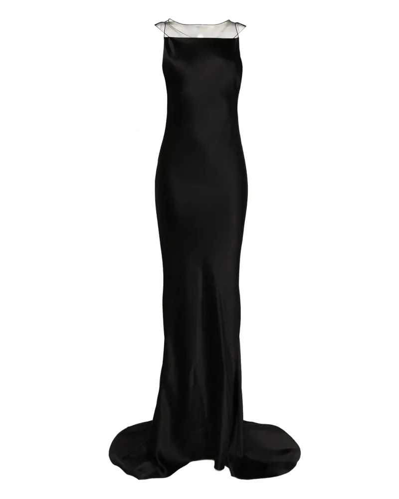 Maison Margiela Hammered Abendkleid aus Satin - Schwarz Schwarz