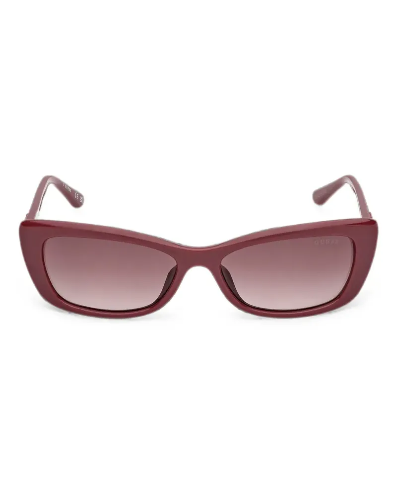 Guess Eckige Sonnenbrille - Rot Rot