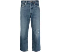 Cropped-Jeans in Distressed-Optik