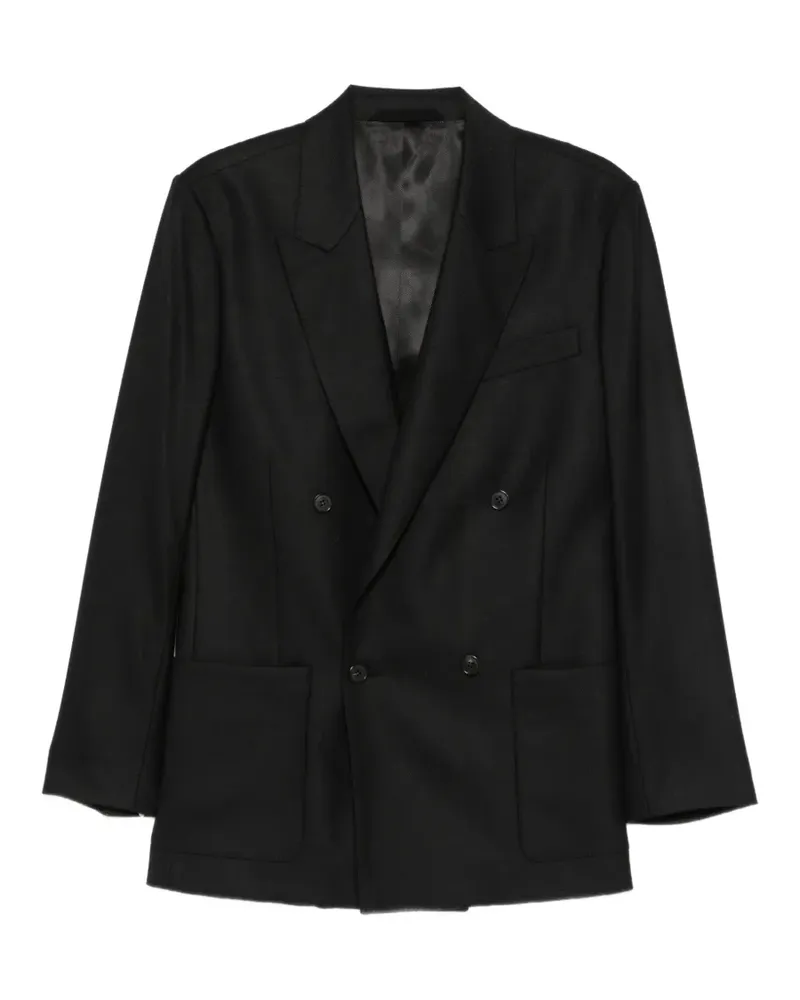 Mauro Grifoni Gineria double-breasted peak-lapels blazer - Schwarz Schwarz