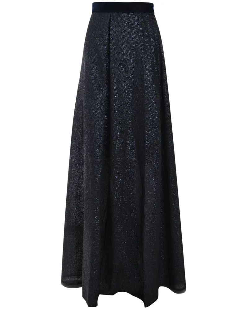 Talbot Runhof Maxirock aus Organza - Blau Blau