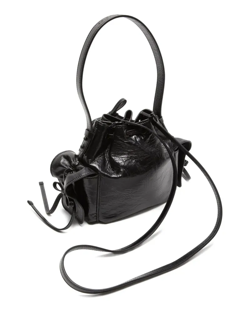 Acne Studios Schultertasche mit mehreren Fächern - Schwarz Schwarz