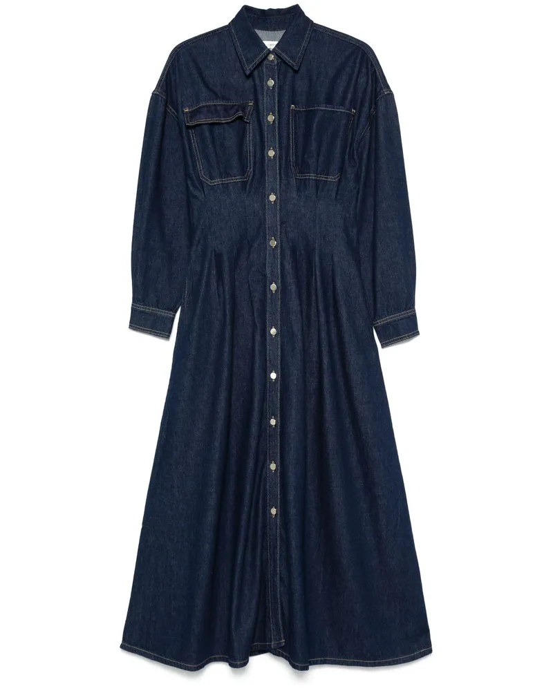 Frame Denim Nipped Maxikleid - Blau Blau