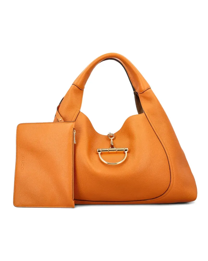 Gucci Softbit leather shoulder bag - Orange Orange