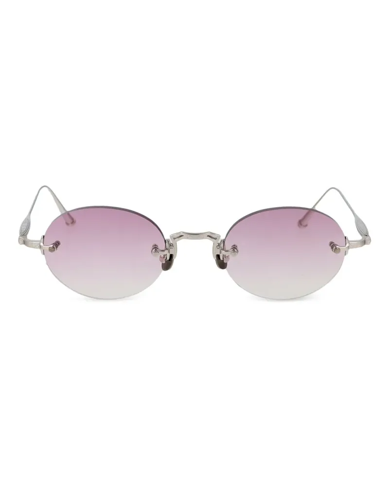 MATSUDA Rahmenlose Sonnenbrille mit ovalem Gestell - Silber Silber